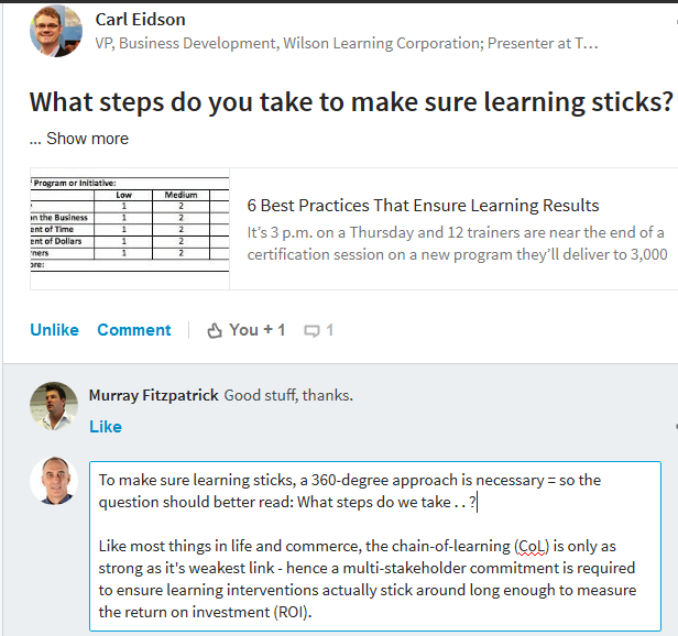 S = Stickability